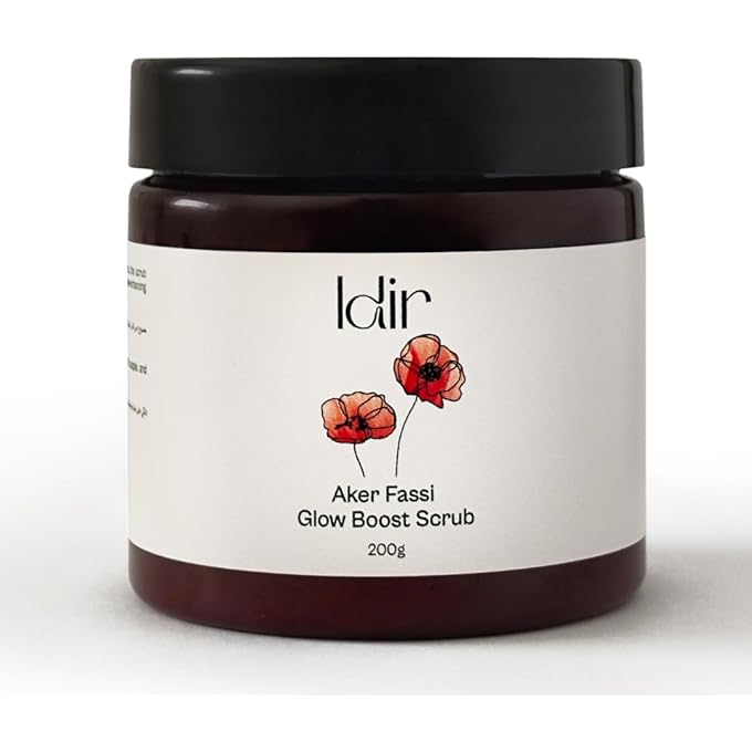 IDIR Aker Fassi Body Scrub and Face Scrub | with Argan Essential Oil and Sweet Almond Oil | Dull Skin â€“ Brightening Formula - Deep Exfoliating Scrub Enriched with Vitamin E and Antioxidants - Image 1